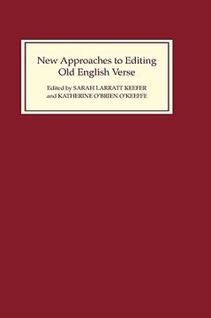 portada new approaches to editing old english verse (en Inglés)