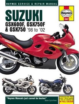 portada Suzuki Gsx600F, Gsx750F & Gsx750 '98-'02 (Haynes Service & Repair Manual) (in English)