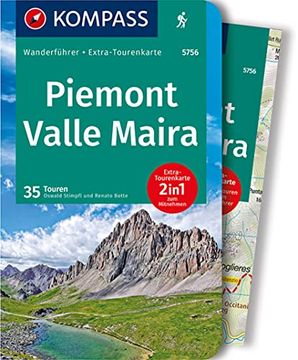 portada Piemont - Valle Maira: Wanderführer mit Extra-Tourenkarte, 35 Touren, Gpx-Daten zum Download. (Kompass-Wanderführer) (en Alemán)