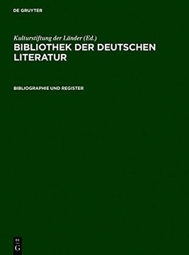 portada bibliographie und register (en Inglés)