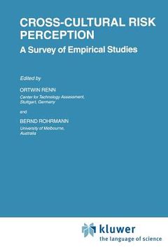 portada cross-cultural risk perception: a survey of empirical studies (en Inglés)