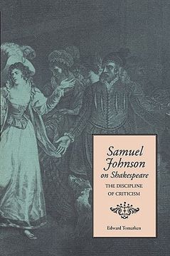 portada samuel johnson on shakespeare: the discipline of criticism (en Inglés)