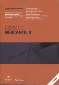 portada DERECHO MERCANTIL, II (En papel)