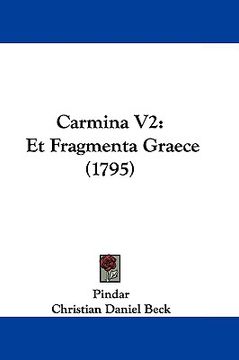 portada carmina v2: et fragmenta graece (1795) (en Inglés)