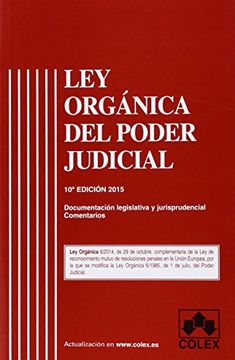 portada Ley organica del poder judicial 10ª ed. (Textos Legales Basicos 2015) (in Spanish)