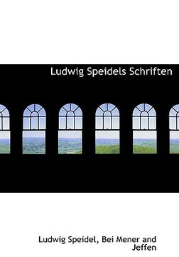 portada Ludwig Speidels Schriften (in German)