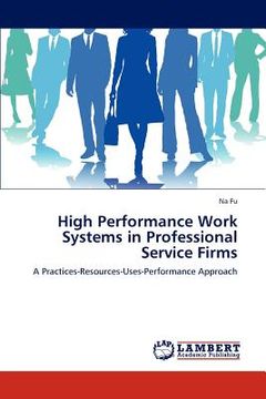 portada high performance work systems in professional service firms (en Inglés)