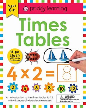 portada Wipe Clean Workbook: Times Tables (Enclosed Spiral Binding) (Wipe Clean Learning Books) (en Inglés)