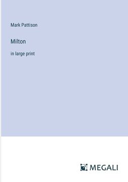 portada Milton: in large print (en Inglés)