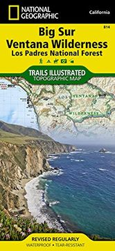 portada Big Sur/ventana Wilderness - Los Padres National Forest: Trails Illustrated Other Rec. Areas (National Geographic Trails Illustrated Map) (en Inglés)