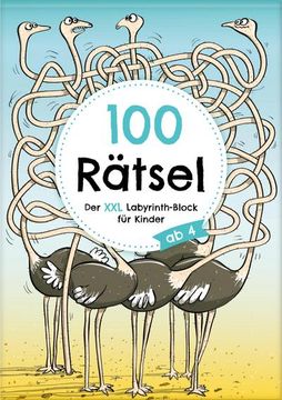 portada 100 Rätsel: Der xxl Labyrinth-Block für Kinder ab 4 (in German)