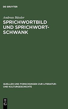 portada Sprichwortbild und Sprichwortschwank (en Alemán)