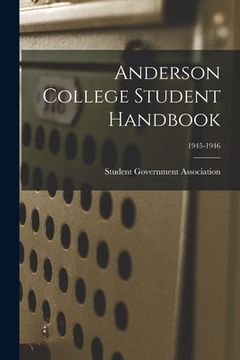 portada Anderson College Student Handbook; 1945-1946 (in English)