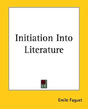 portada initiation into literature (in English)
