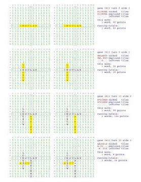 portada Fifty Scrabble Box Scores Games 3401-3450 (en Inglés)