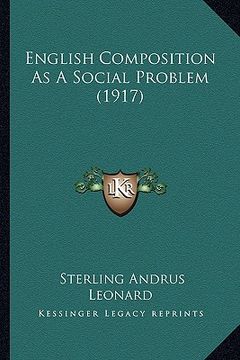 portada english composition as a social problem (1917)
