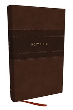 portada Nkjv Personal Size Large Print Bible With 43,000 Cross References, Brown Leathersoft, red Letter, Comfort Print (Thumb Indexed) (en Inglés)