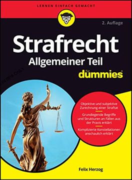 portada Strafrecht Allgemeiner Teil für Dummies (en Alemán)