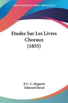 portada Etudes Sur Les Livres Choraux (1855) (en Francés)