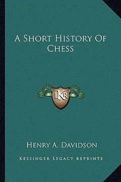 portada a short history of chess (in English)