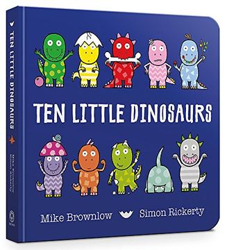 portada Ten Little Dinosaurs: Board Book