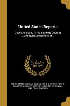 portada United States Reports (en Inglés)