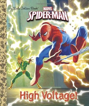 portada Spider man High Voltage Little Golden Book Reissue (Marvel, Spider-Man: Little Golden Books) (en Inglés)