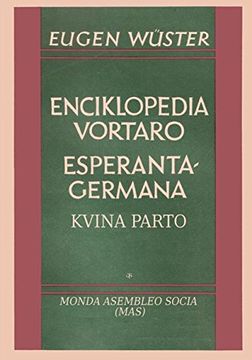 portada Enciklopedia vortaro Esperanta-germana: Kvina parto (MAS-libro)