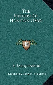 portada the history of honiton (1868) (en Inglés)