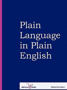 portada plain language in plain english (en Inglés)