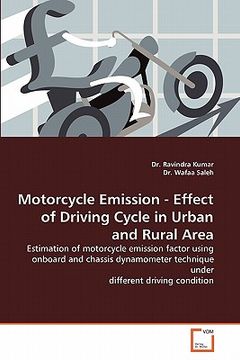 portada motorcycle emission - effect of driving cycle in urban and rural area