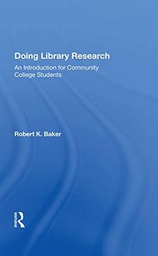 portada Doing Library Research: An Introduction for Community College Students (en Inglés)
