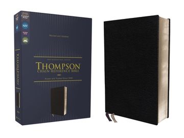 portada Niv, Thompson Chain-Reference Bible, European Bonded Leather, Black, Red Letter, Comfort Print (en Inglés)