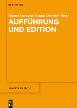portada Aufführung und Edition 
