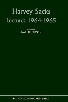 portada harvey sacks - lectures 1964-1965 (en Inglés)