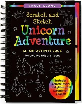 portada Unicorn Adventure Scratch and Sketch: An Art Activity Book for Creative Kids of All Ages (en Inglés)