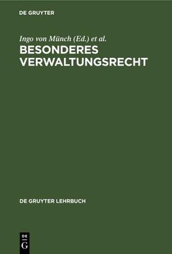 portada Besonderes Verwaltungsrecht (in German)