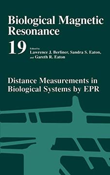 portada Distance Measurements in Biological Systems by epr (Biological Magnetic Resonance) (v. 19) (en Inglés)