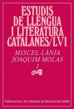 portada Miscel·lània Joaquim Molas, 1 (Estudis de Llengua i Literatura Catalanes)