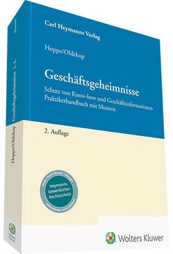 portada Geschäftsgeheimnisse Schutz von Know-How und Geschäftsinformationen Praktikerhandbuch mit Mustern (en Alemán)