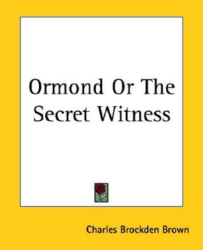 portada ormond or the secret witness (in English)