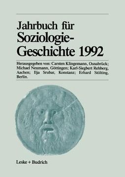 portada Jahrbuch Für Soziologiegeschichte 1992 (en Alemán)