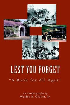 portada lest you forget: a book for all ages (en Inglés)