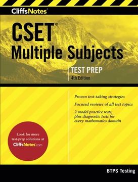 portada CliffsNotes CSET Multiple Subjects 4th Edition (in English)
