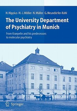 portada the university department of psychiatry in munich: from kraepelin and his predecessors to molecular psychiatry (en Inglés)