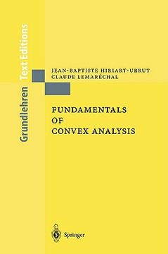 portada fundamentals of convex analysis (en Inglés)