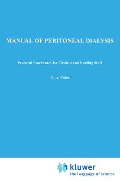 portada manual of peritoneal dialysis: practical procedures for medical and nursing staff (en Inglés)