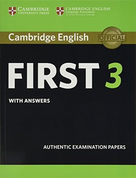 portada Cambridge English First 3. Student'S Book With Answers. (Fce Practice Tests) (en Inglés)