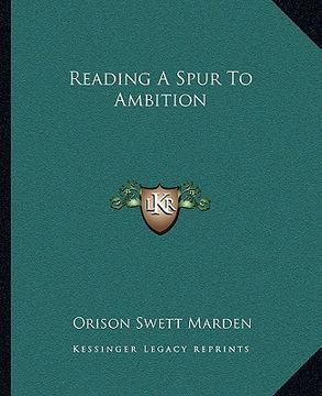 portada reading a spur to ambition (en Inglés)