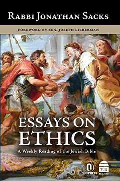 portada Essays on Ethics: A Weekly Reading of the Jewish Bible (en Inglés)